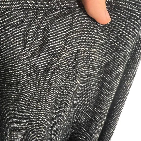 Free People Black Metallic Deep Plunge Halter Empire Short Dress Medium - Picture 14 of 14